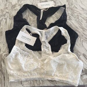 2 NWT Lace Racerback Bras -S